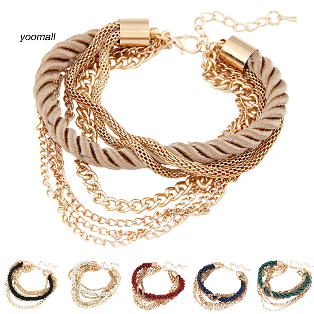 Vòng Tay Hợp Kim Nhiều Lớp Có Thể Điều Chỉnh Kích Thước