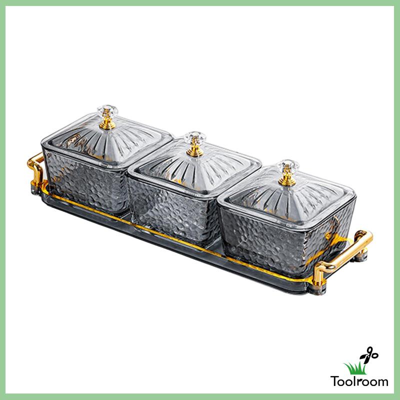 Khay Đựng Gia Vị Có Nắp Đậy Tháo Rời Được Tiện Lợi