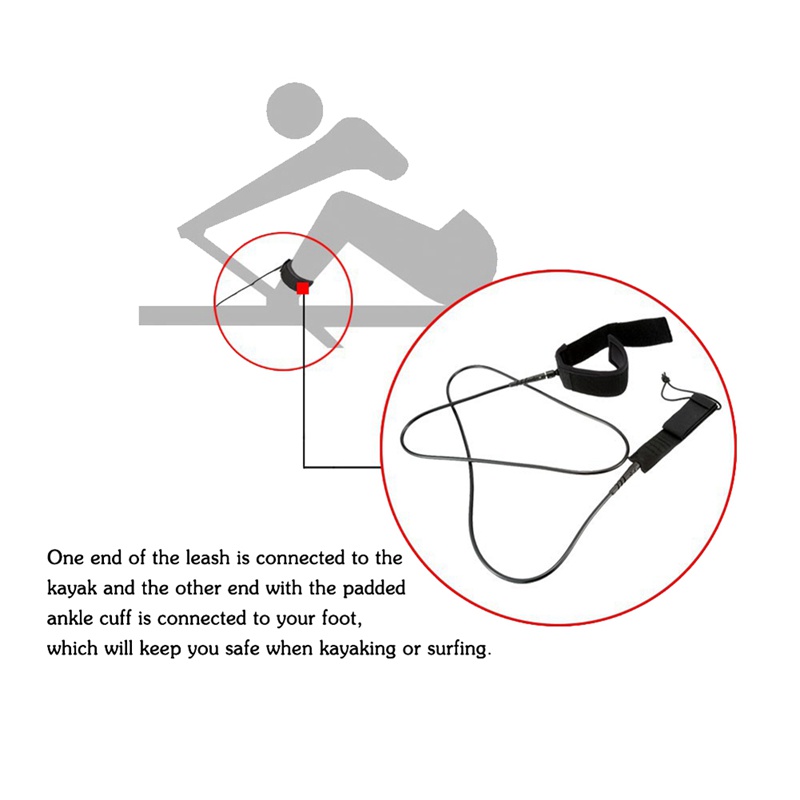 Dây Đai Quấn Hông / Hông / Chân Hỗ Trợ Lướt Sóng Có Thể Tháo Rời