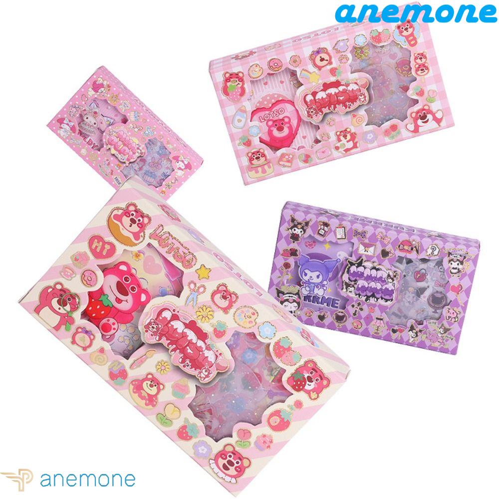 Nhãn Dán PVC Chống Nước Hình Gấu Dâu Tây / Gấu Cinnamoroll Kuromi Melody Đáng Yêu