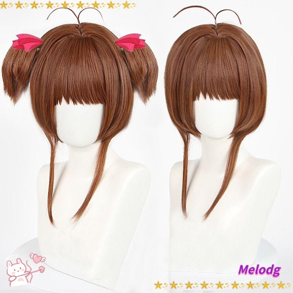 MELODG Tóc Giả Kiểu Xoăn Bằng Sợi Tổng Hợp Kháng Nhiệt Hóa Trang Nhân Vật Anime Cho Nữ