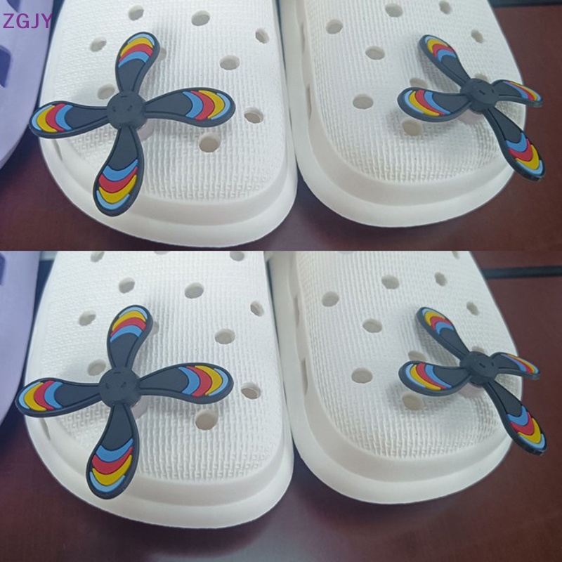 1 Phụ Kiện Khóa Gài Xoay Bằng PVC Dễ Thương Trang Trí Vòng Tay Croc Mới