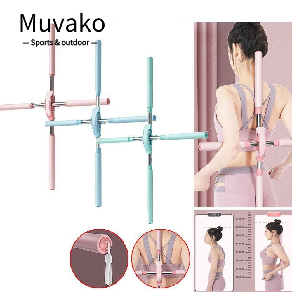 MUVAKO Gậy Điều Chỉnh Tư Thế Lưng Hỗ Trợ Tập Yoga