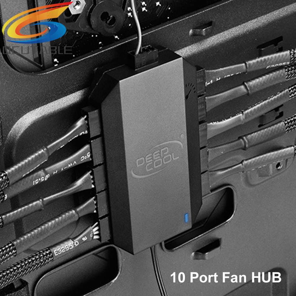 Bộ Chia 10 CổNg QuạT 3Pin / 4Pin PWM 12V SATA FH-10