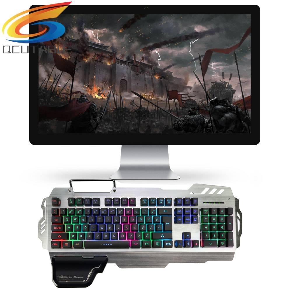 Bàn PhíM Gaming PK-900 Có Dây, 104 PhíM + Giá Đỡ ĐiệN ThoạI