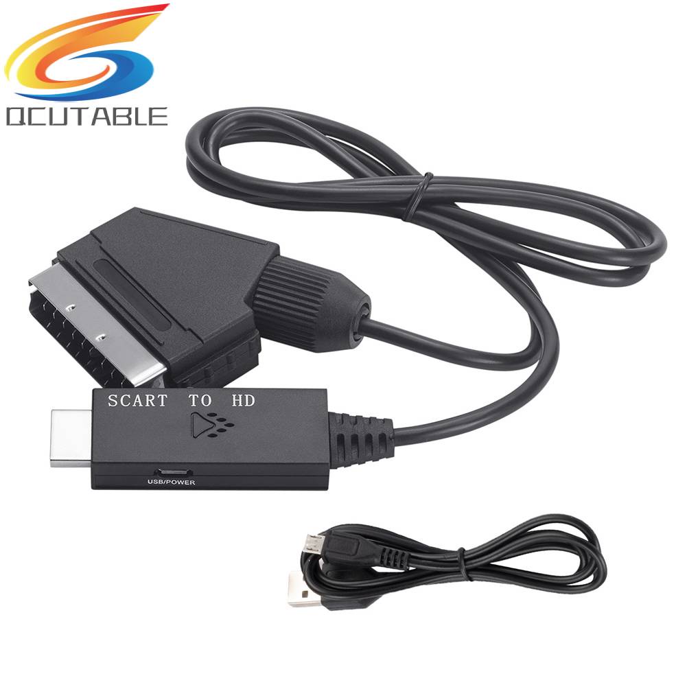 Bộ ChuyểN ĐổI Âm Thanh / Video 1m Scart Sang HDMI-compatible 1080P Cho Set-top Box