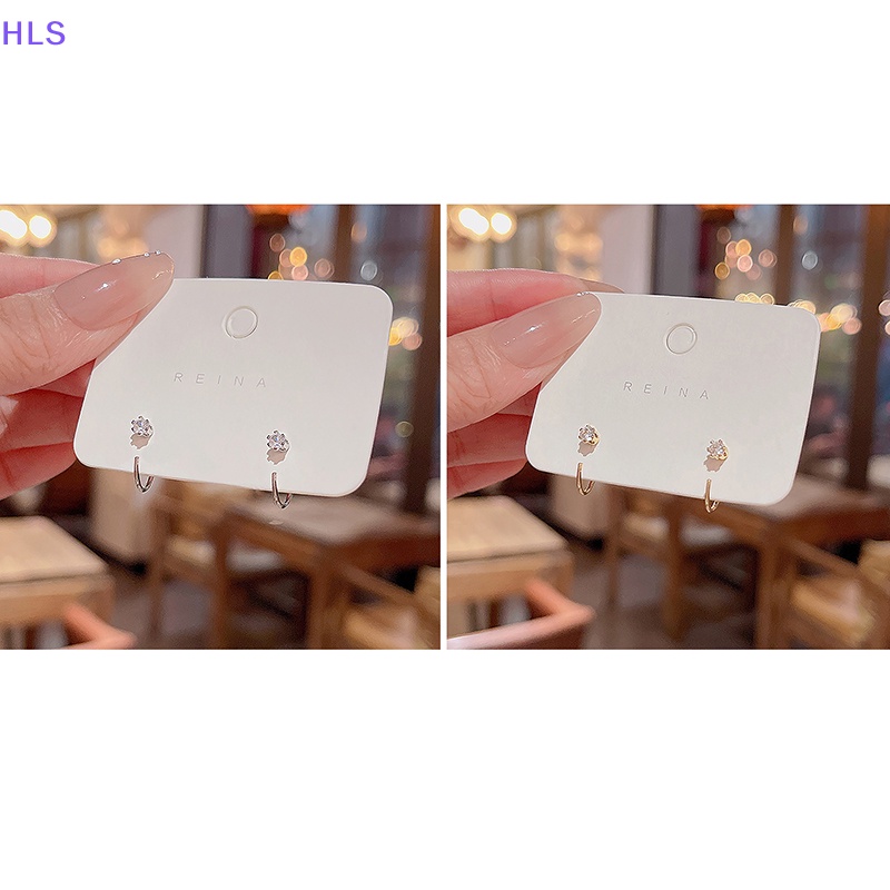 1 Đôi Bông Tai Pha Lê Thời Trang Hàn Quốc Dành Cho Nữ