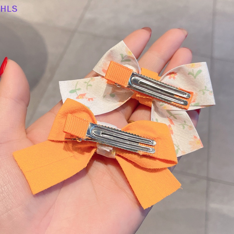 Set 2 Kẹp Tóc Nơ Xinh Xắn Dễ Thương Cho Bé Gái