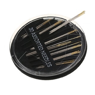 New 30pcs Hand Sewing Needles Assorted Sizes Easy Thread Big Eye Needles Set
