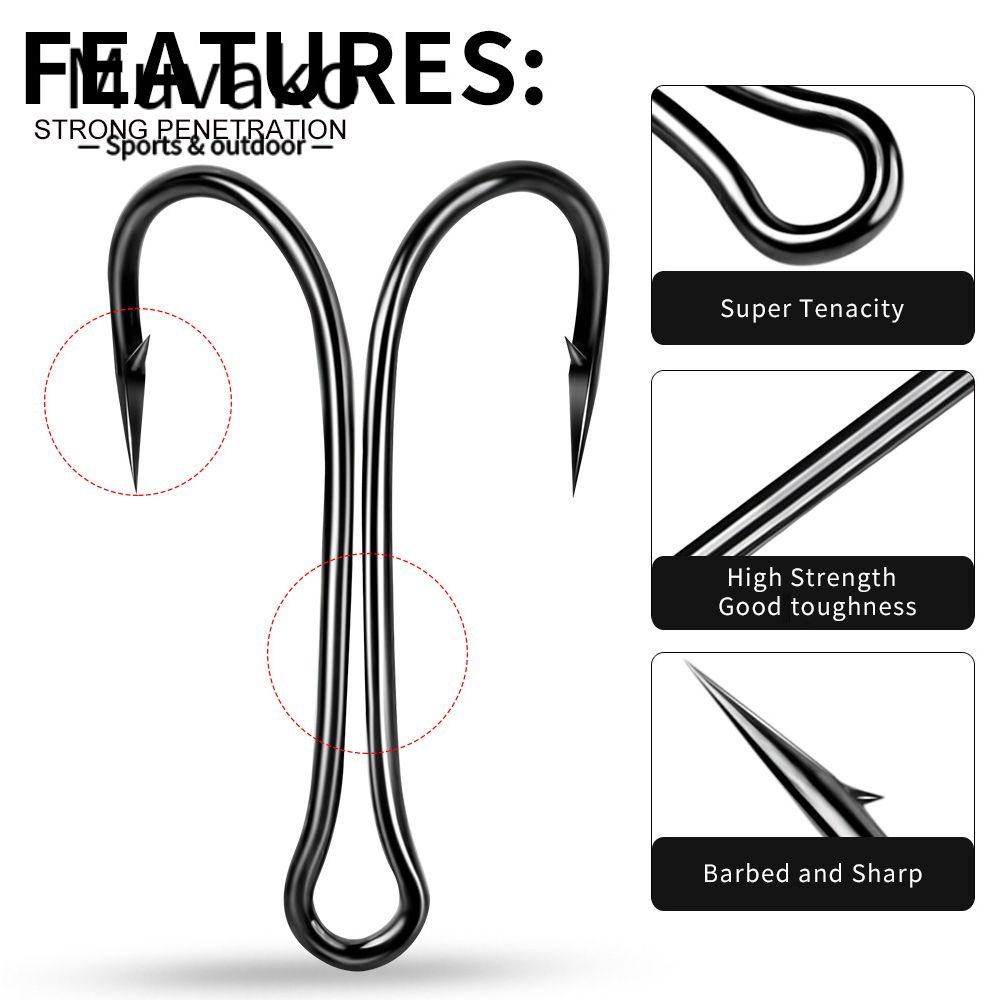 MUVAKO Mồi Câu Cá Bằng Thép Carbon Chất Lượng Cao 1 2 4 6 8