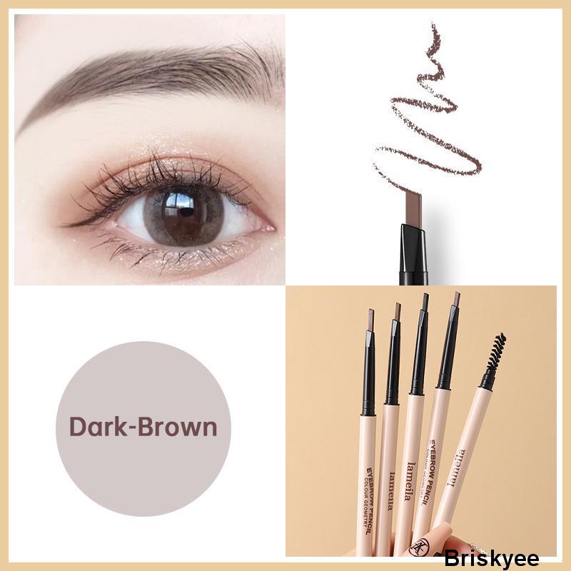 🎶Chì Kẻ Mày Hàn Quốc Vỏ Hồng 2 Đầu Không Thấm Nước Lâu Trôi Lameila Eyebrown