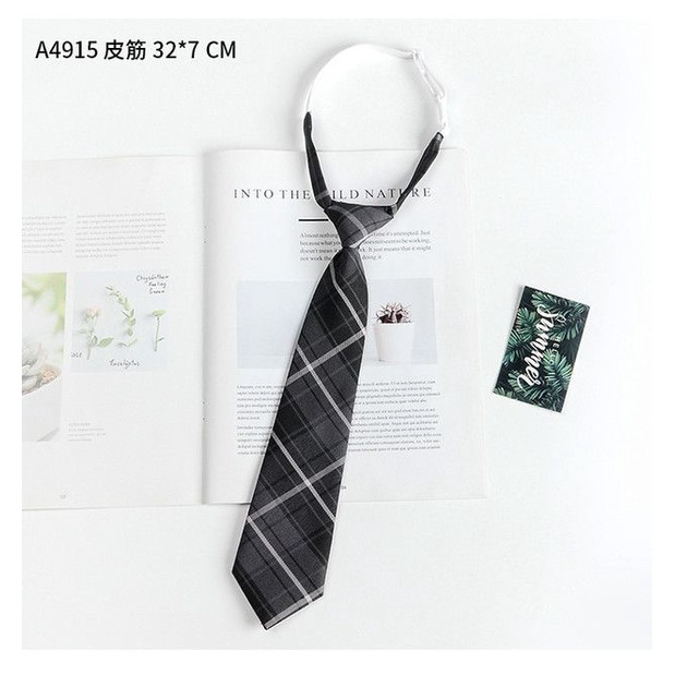 Cà Vạt Nơ Đồng Phục Màu Đen Phong Cách Nhật Bản Cho Nam Và Nữ