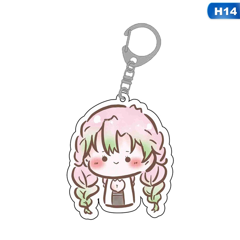Móc Khóa Acrylic Hai Mặt Hình Nhân Vật Hoạt Hình Demon Slayer
