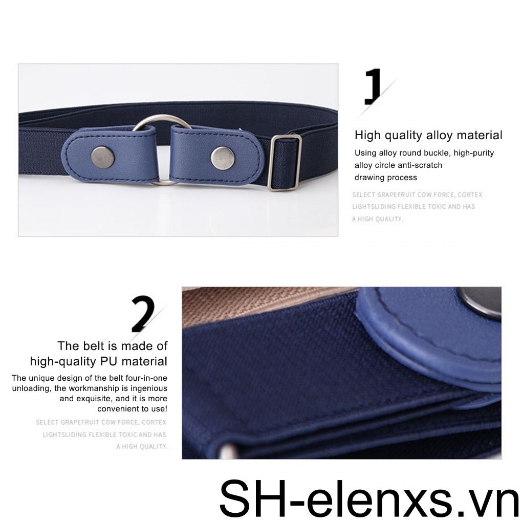 Thắt Lưng Co Giãn Mềm Mại Kiểu Dáng Đơn Giản Dễ Phối Đồ Cho Nam Nữ