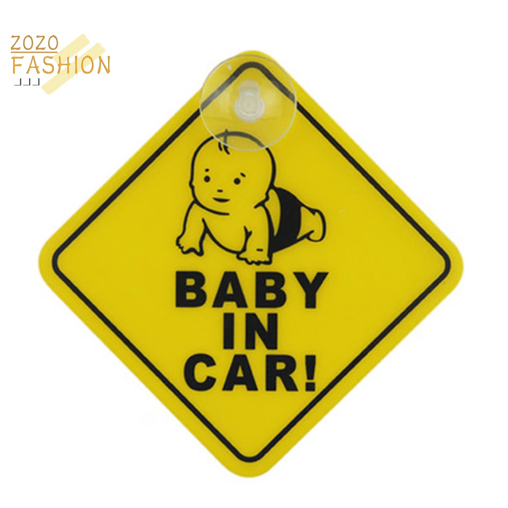 Miếng Dán Cảnh Báo Có Giác Hút Chống Nước Cho Xe Hơi