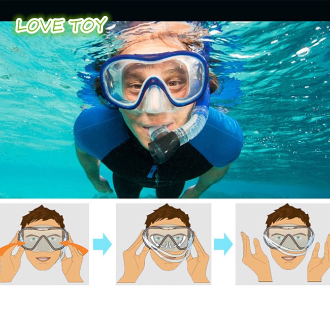 Bộ Kính Lặn Bằng Silicone Chống Sương Mù &amp; Tia uv Điều Chỉnh Được