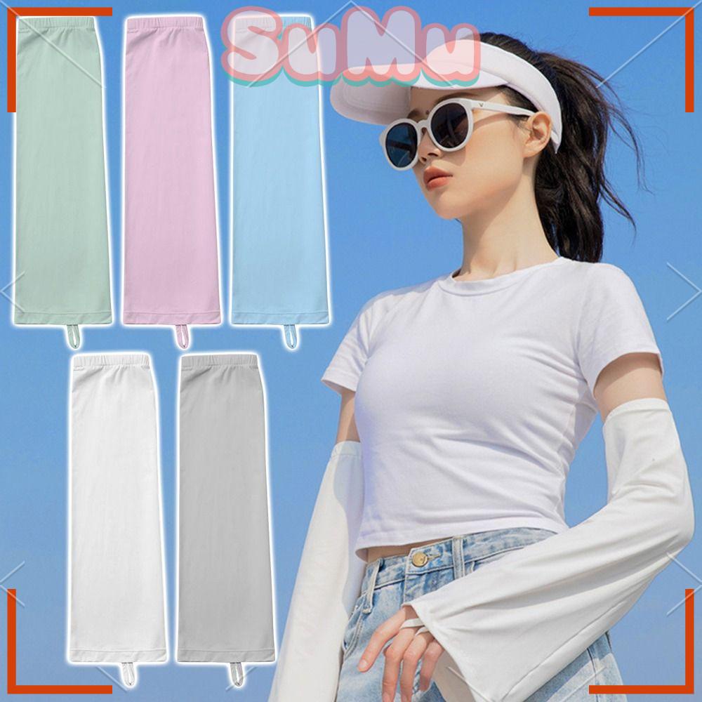 SUMU Găng Tay Chống Nắng Mỏng Bảo Vệ Cánh Tay Khi Lái Xe / Chơi Thể Thao Ngoài Trời