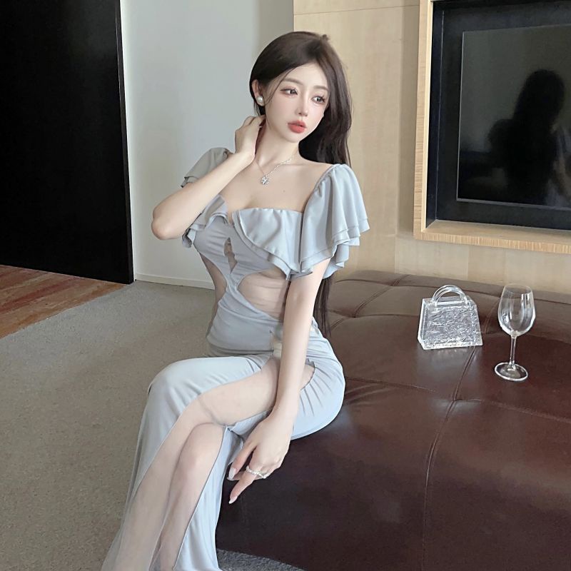 (MớI) Đầm DàI Hở Vai KiểU DáNg QuyếN Rũ