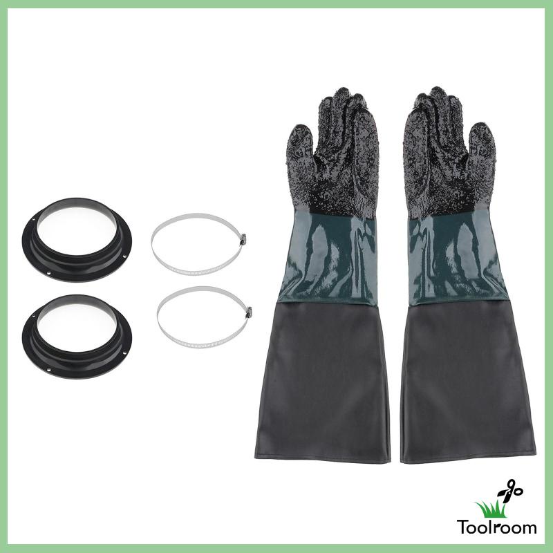 [Toolroom] Cặp Găng Tay Cát Bền 60cm Với Giá Đỡ Cho Tủ