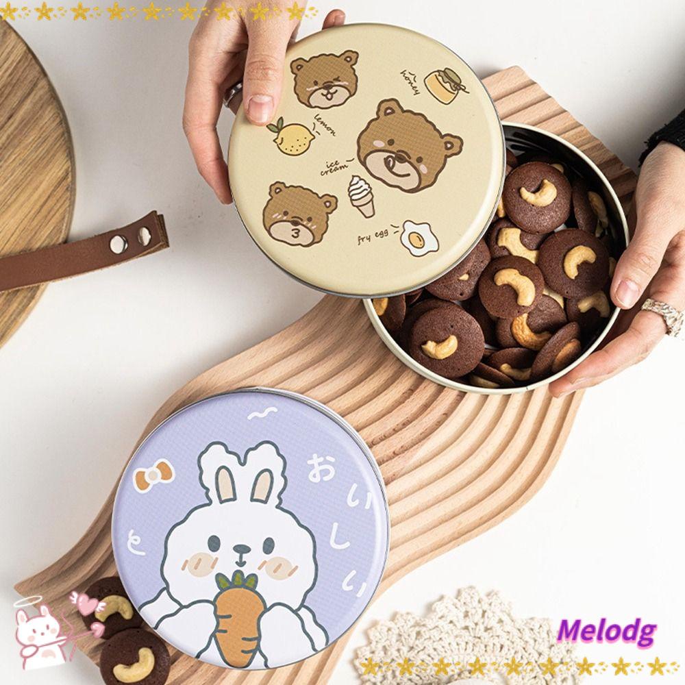 MELODG Set 1 / 2 Hộp Thiếc Mini Đựng Mỹ Phẩm Phong Cách Châu Âu