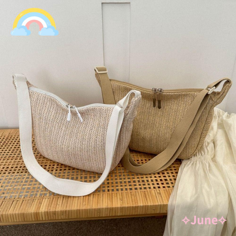 JUNE Túi Đeo Vai Bằng Nylon Thời Trang Dành Cho Nữ