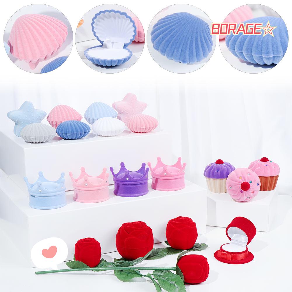 BORAG Hộp Nhung Đựng Trang Sức Nhiều Ngăn Tiện Lợi