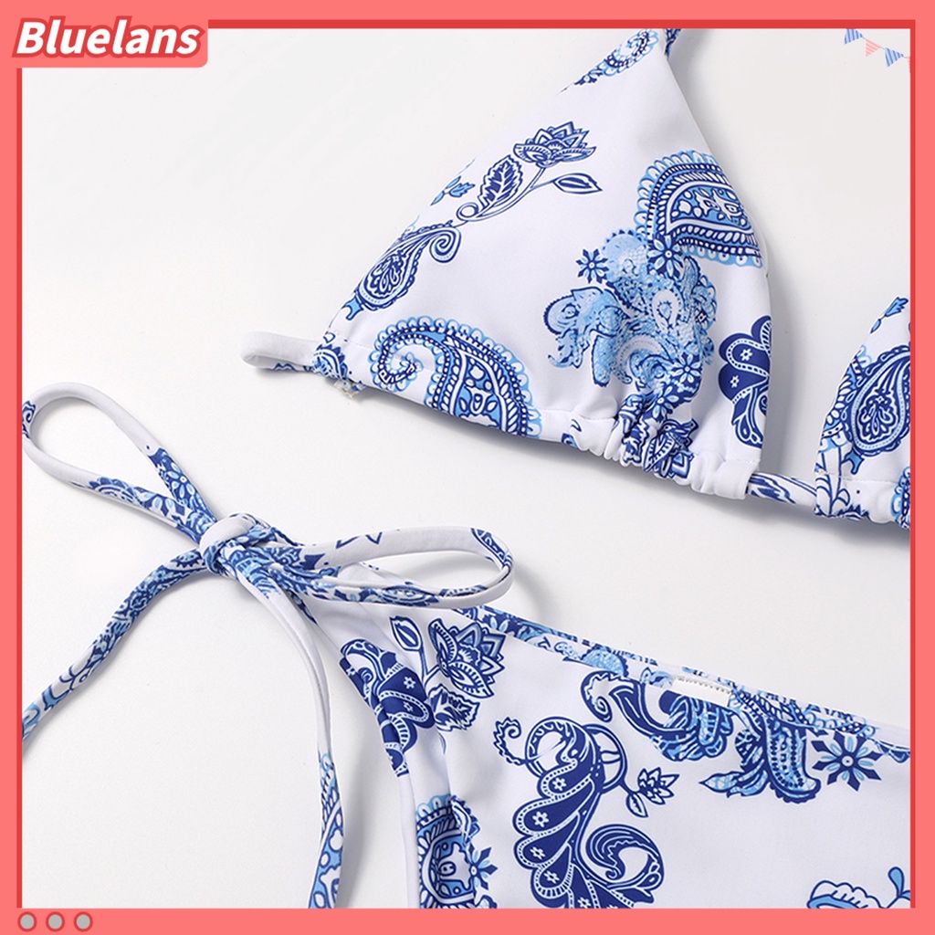 Bộ Bikini Họa Tiết Ngựa Vằn Có Dây Điều Chỉnh Nhanh Khô Quyến Rũ Cho Nữ