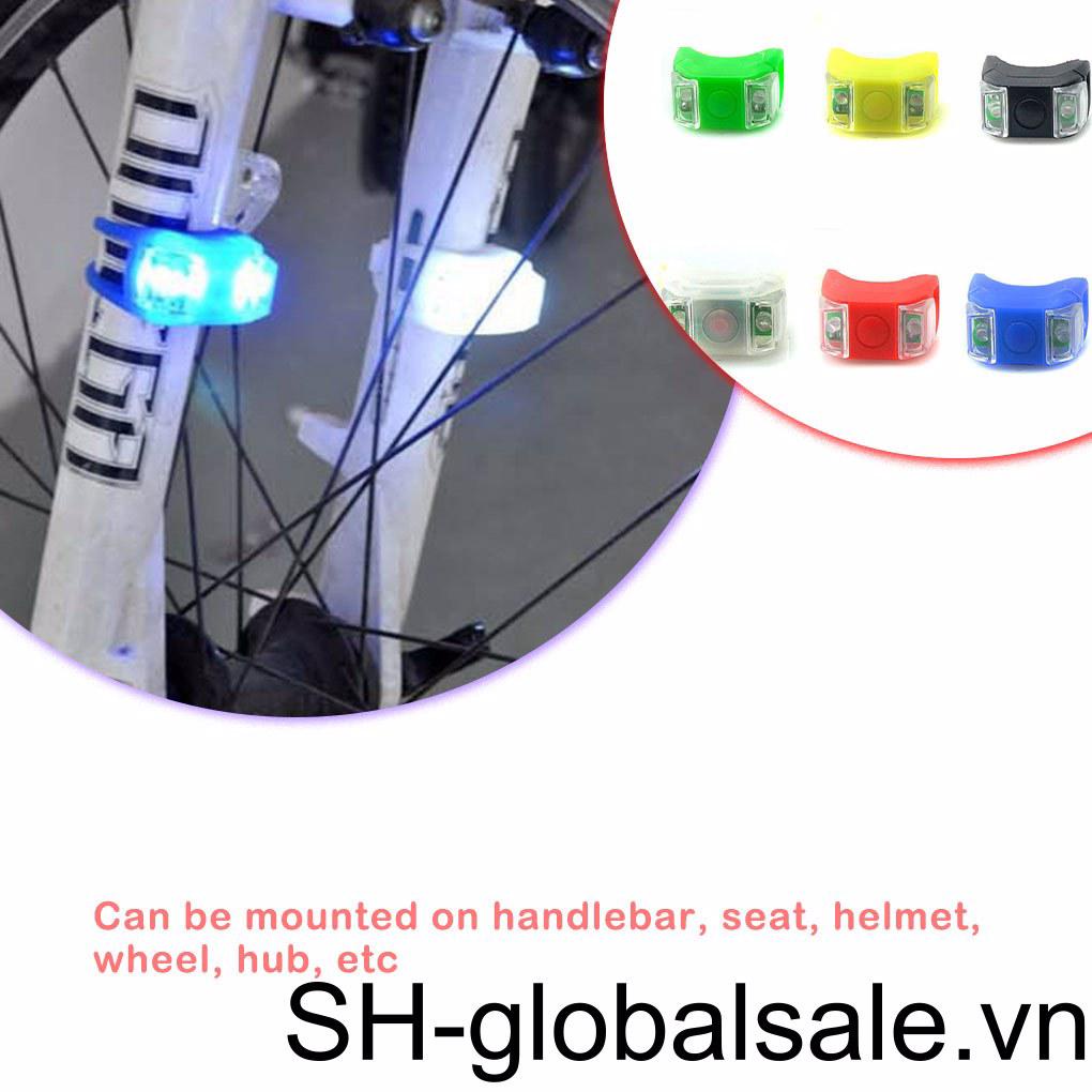 Đèn Pin 2 LED Gắn Tay Lái Xe Đạp Có Thể Tái Sử Dụng Độ Sáng Cao