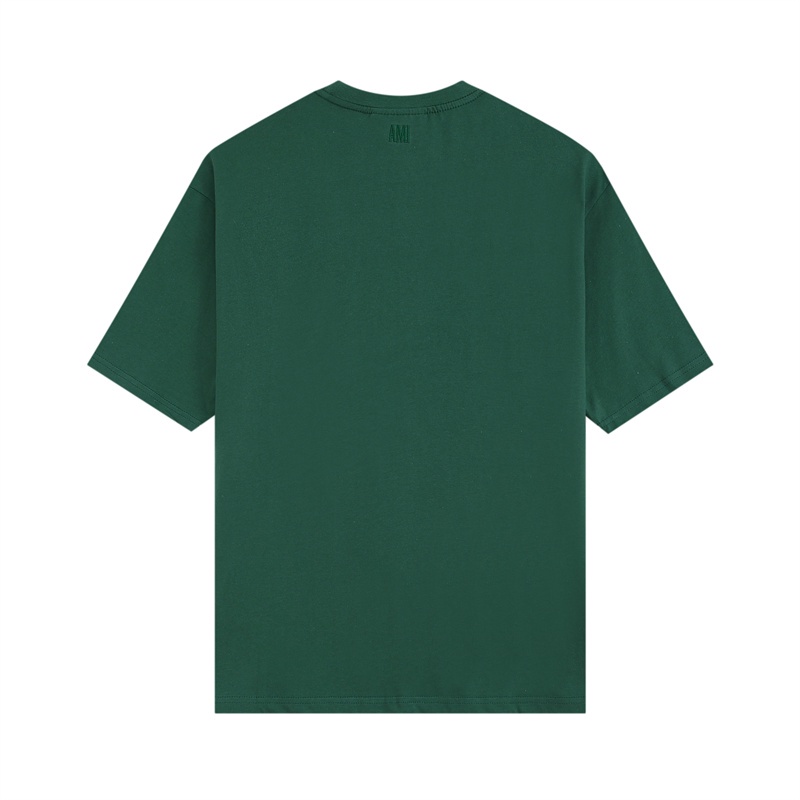 Áo Thun Unisex Ngắn Tay Cổ Điển Thêu Trái Tim Vàng a-m-i88 pa-ris &amp; - Mới