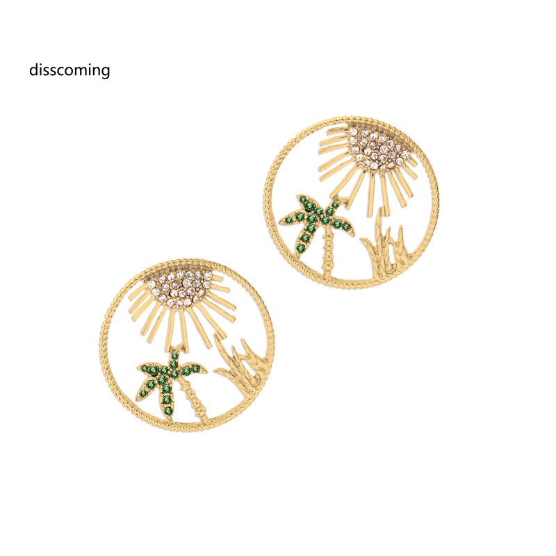 Áo Khoác SL SL Kiểu Dáng Trẻ Trung Năng Động| Đôi Bông Tai Khoen Tròn Họa Tiết Lá Dừa Thời Trang Cho Nữ