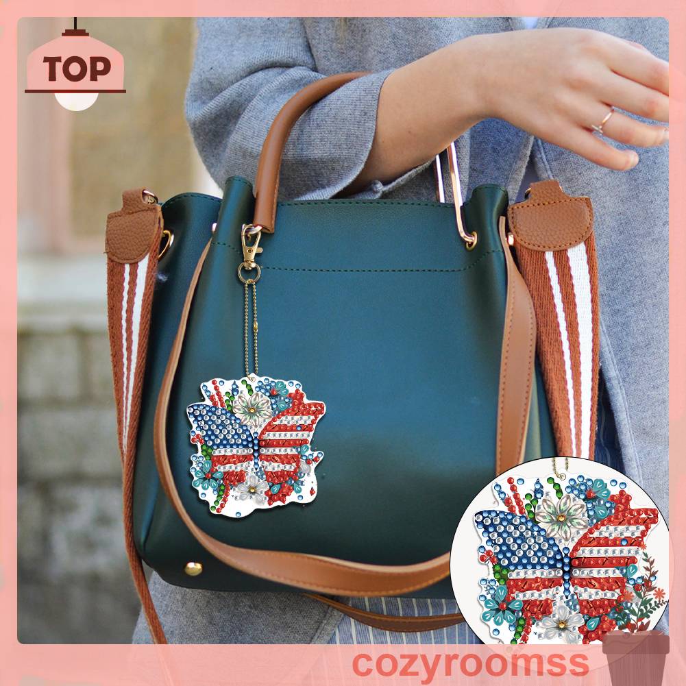 Móc Khóa Đính Đá Kim Cương 5D DIY