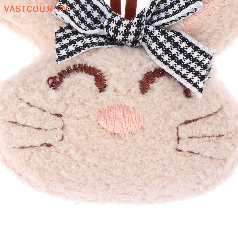 Móc Khóa Thỏ Nhồi Bông Dễ Thương Dùng Để Nhận Dạng Túi Học Sinh