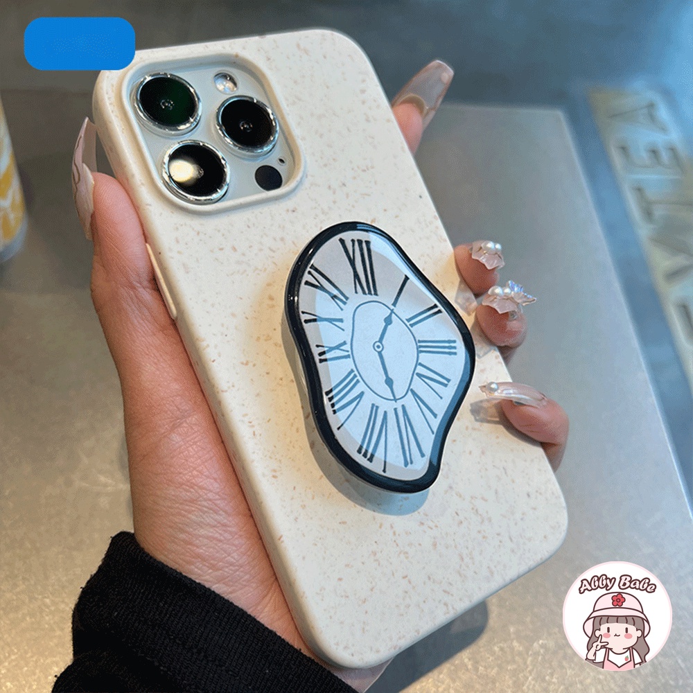 Ốp Điện Thoại TPU Mềm Bóng Có Giá Đứng Và Ngăn Đựng Đồng Hồ Chống Bụi Cho IPhone 14 Pro Max 11