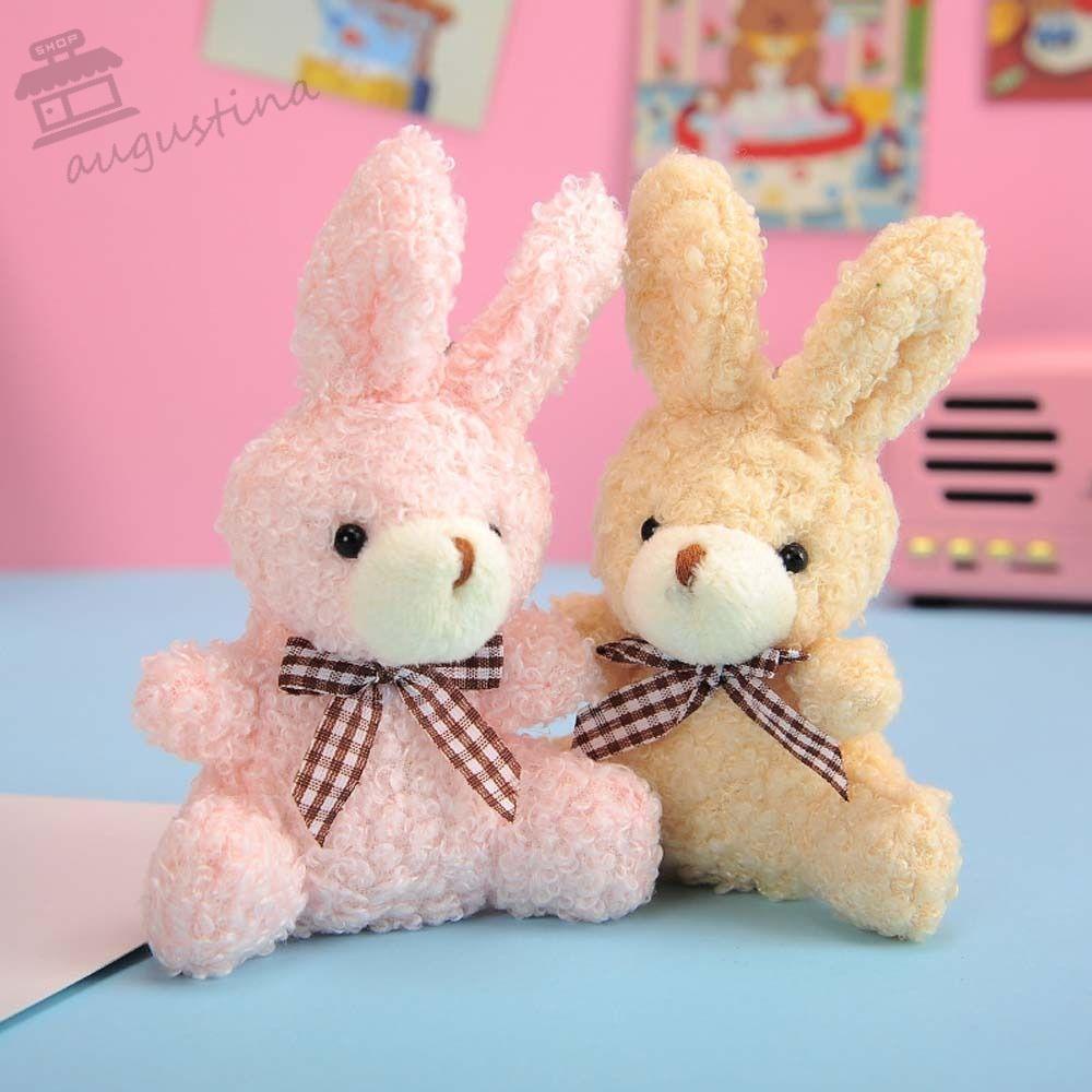 AUGUSTINA Móc Khóa Hình Thỏ Nhồi Bông Dễ Thương