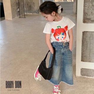 Chân Váy Denim Dài Cho Bé Gái