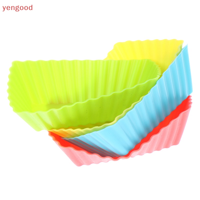 Set 12 Khuôn Silicone Làm Bánh Cupcake Tái Sử Dụng Tiện Lợi