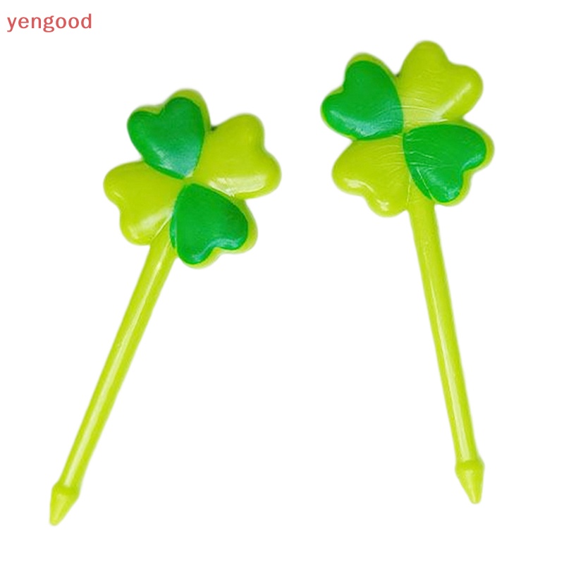 Set 8 Nĩa Ăn Trái Cây / Tráng Miệng Bằng Nhựa Hình Chú Ong Dễ Thương