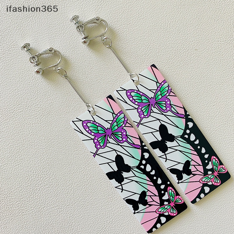 Bông Tai Dạng Kẹp Hình Bướm Bằng Acrylic Thời Trang Cho Nam Và Nữ Ifashion ifashion365