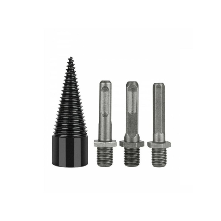 =Christmas=4pcs Firewood Splitting Drill Bit Hex Firewood Drill Bit Wood Splitter