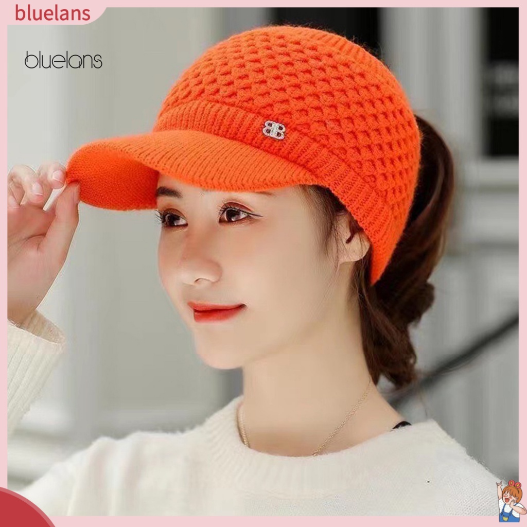 Mũ Lưỡi Trai Hở Chóp Màu Sắc Thời Trang Thu Đông Cho Nữ