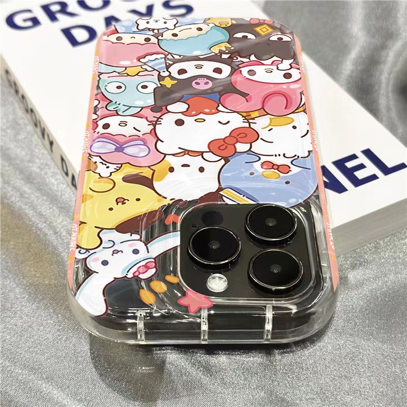 Ốp Điện Thoại Mềm Trong Suốt Họa Tiết Sanrio Sins8 1312 / / plus11 14Promax7 / xr 2Qooo