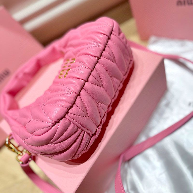 VIUK MIU MIU 2023 new fashion portable women's bag pleated bag cloud bag shoulder crossbody all-match Korean style underarm bag