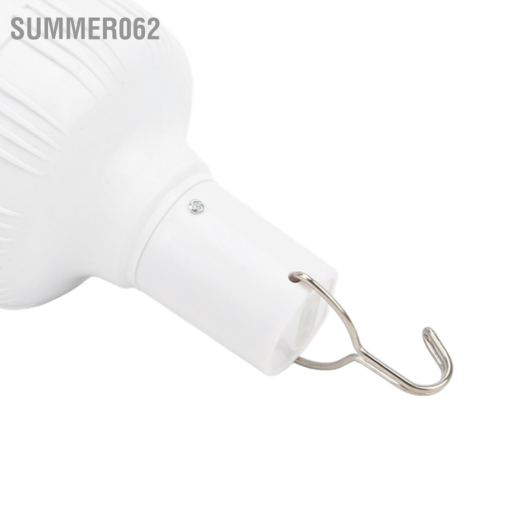 Summer062 Bóng đèn năng lượng mặt trời Đèn LED có thể sạc lại di động 2000mAh 6V cho hộ gia đình Lều cắm trại