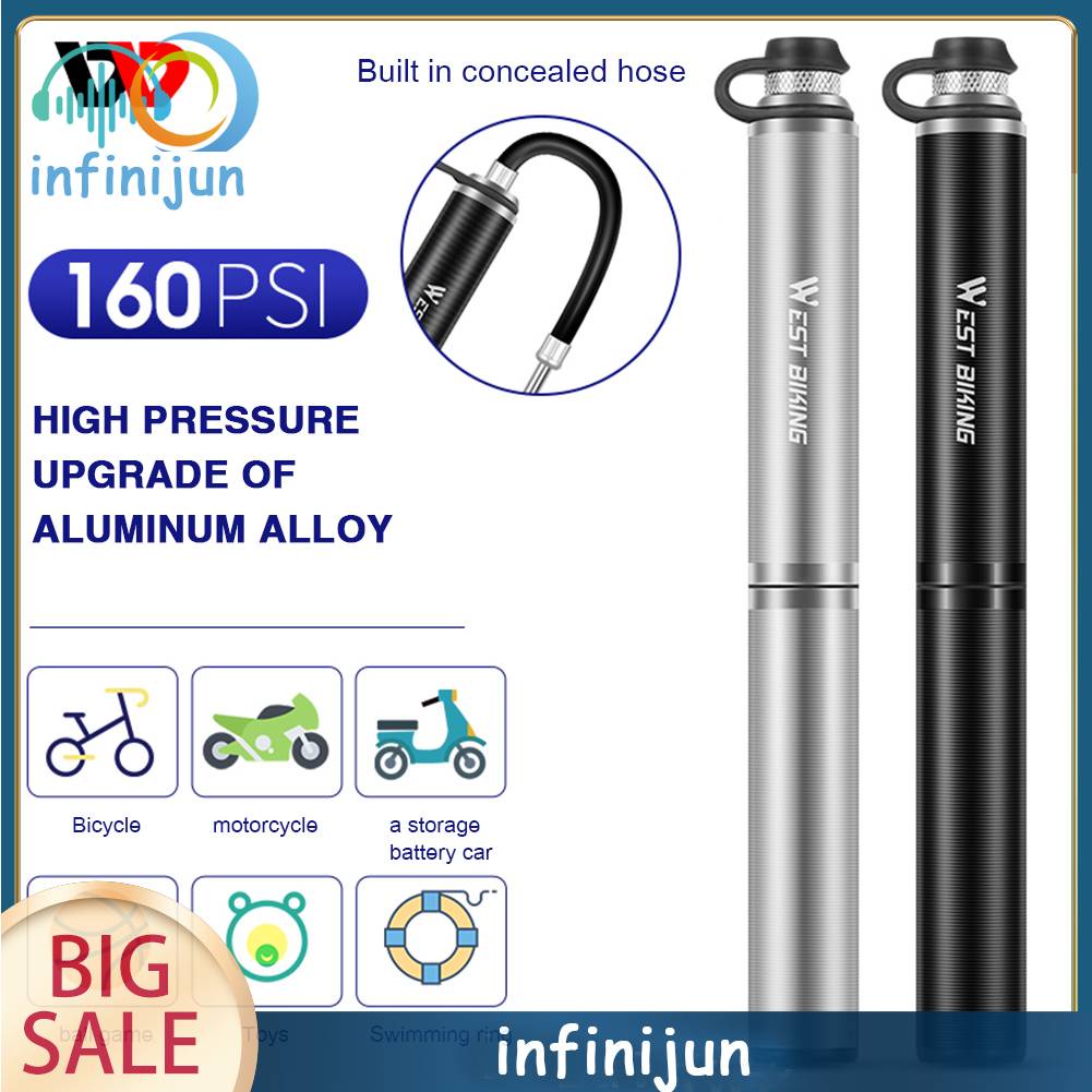 Bơm Xe Đạp Leo Núi / Bóng Rổ Mini 160PSI MTB Chất Lượng Cao