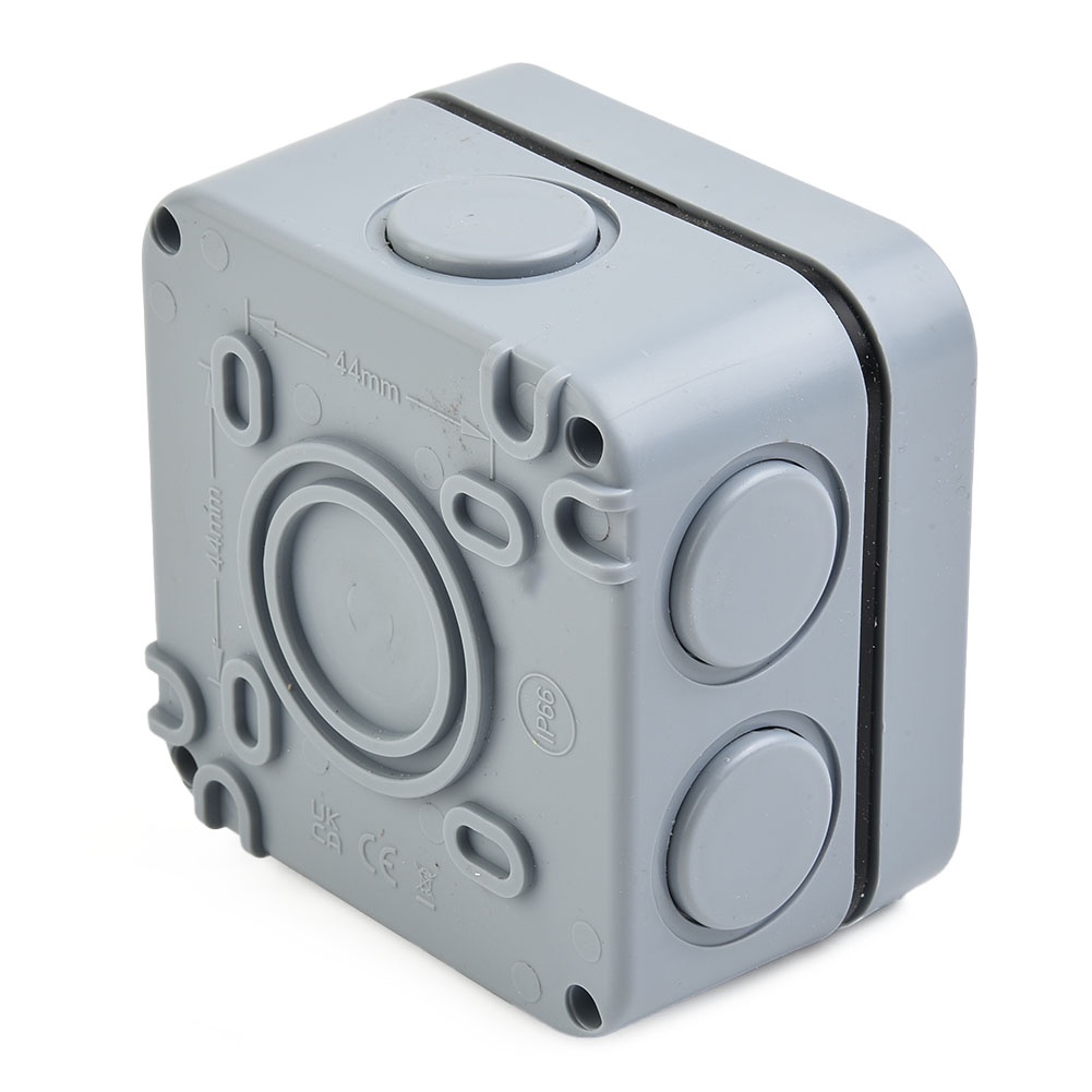 Công Tắc Bằng Nhựa Màu Xám Chống Thời Tiết Cho Sân Vườn