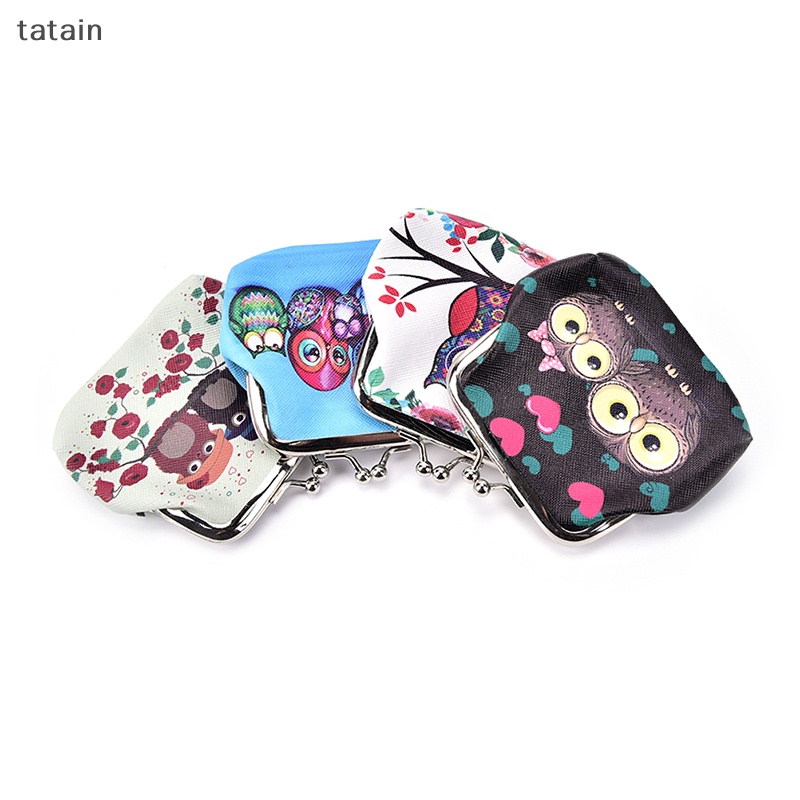 Ví Đựng Tiền Xu Họa Tiết Cú Mèo Xinh Xắn