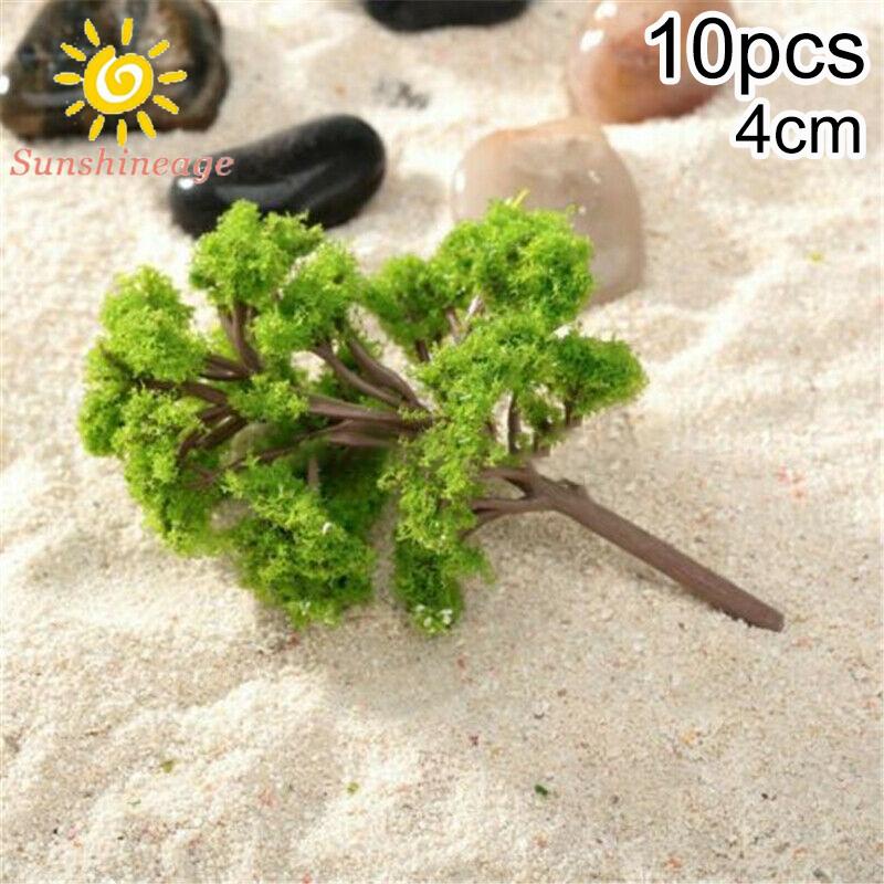 Bộ 10 Mô Hình Cây Nhân Tạo 4cm Dùng Trang Trí