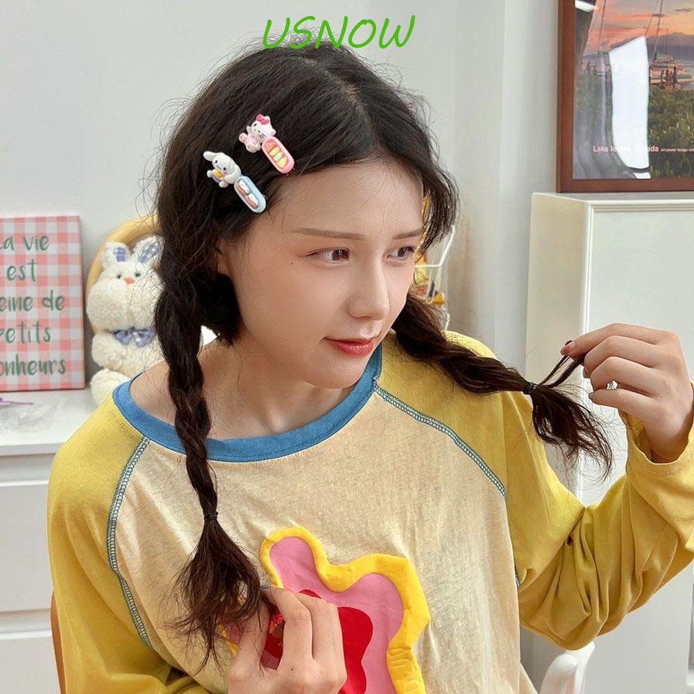 USNOW Kẹp Tóc Hoạt Hình Dễ Thương Kuromi Bangs Quà Tặng My Melody Cinnamoroll Dành Cho Bạn Nữ