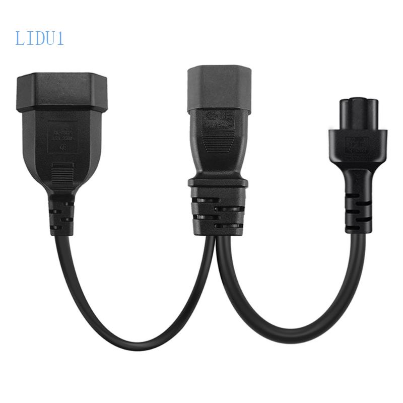 Dây Cáp Mở Rộng LIDU1 1ft IEC320 C14 Sang IEC320 C5 + EU4 0mm AC