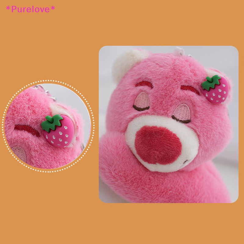 DISNEY Móc Khóa Hình Gấu Nhồi Bông Mềm Mại Xinh Xắn Mới